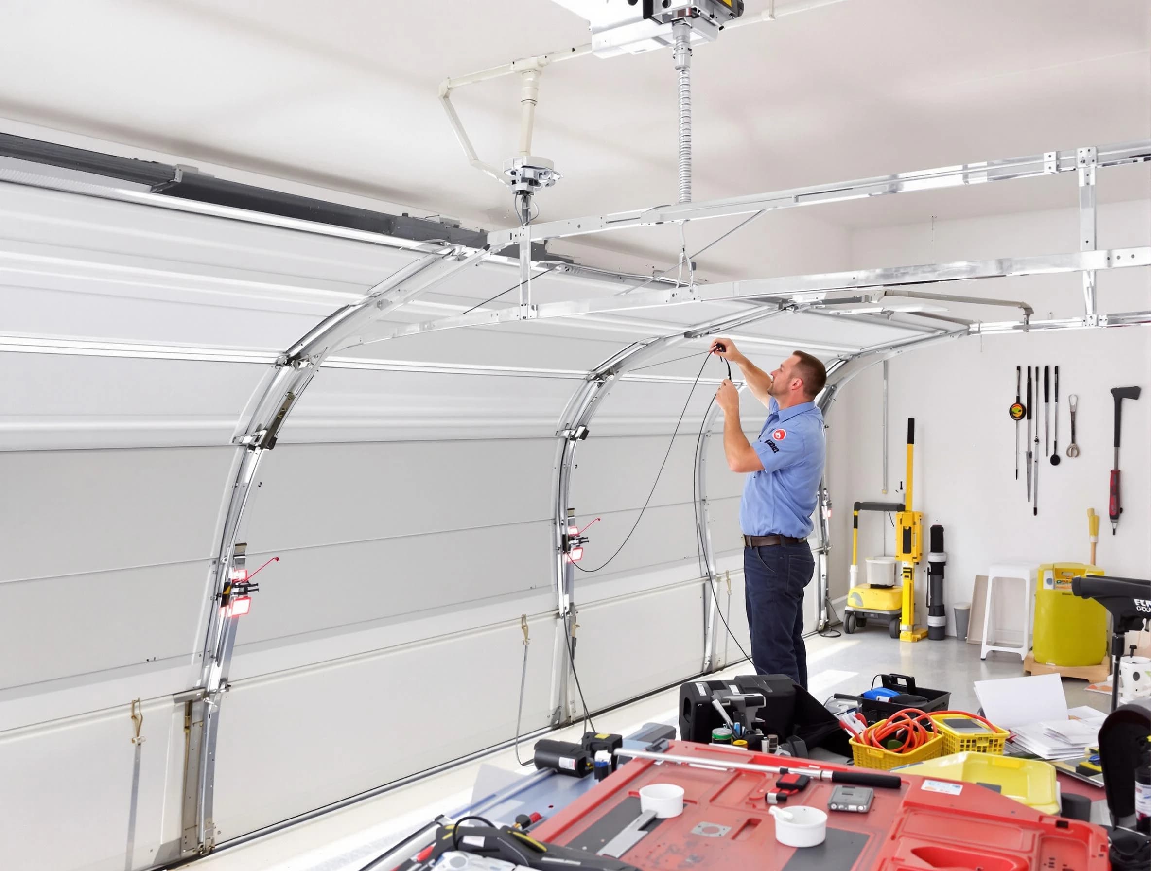 Garage door cable repair service by Durham Garage Door Repair in Durham