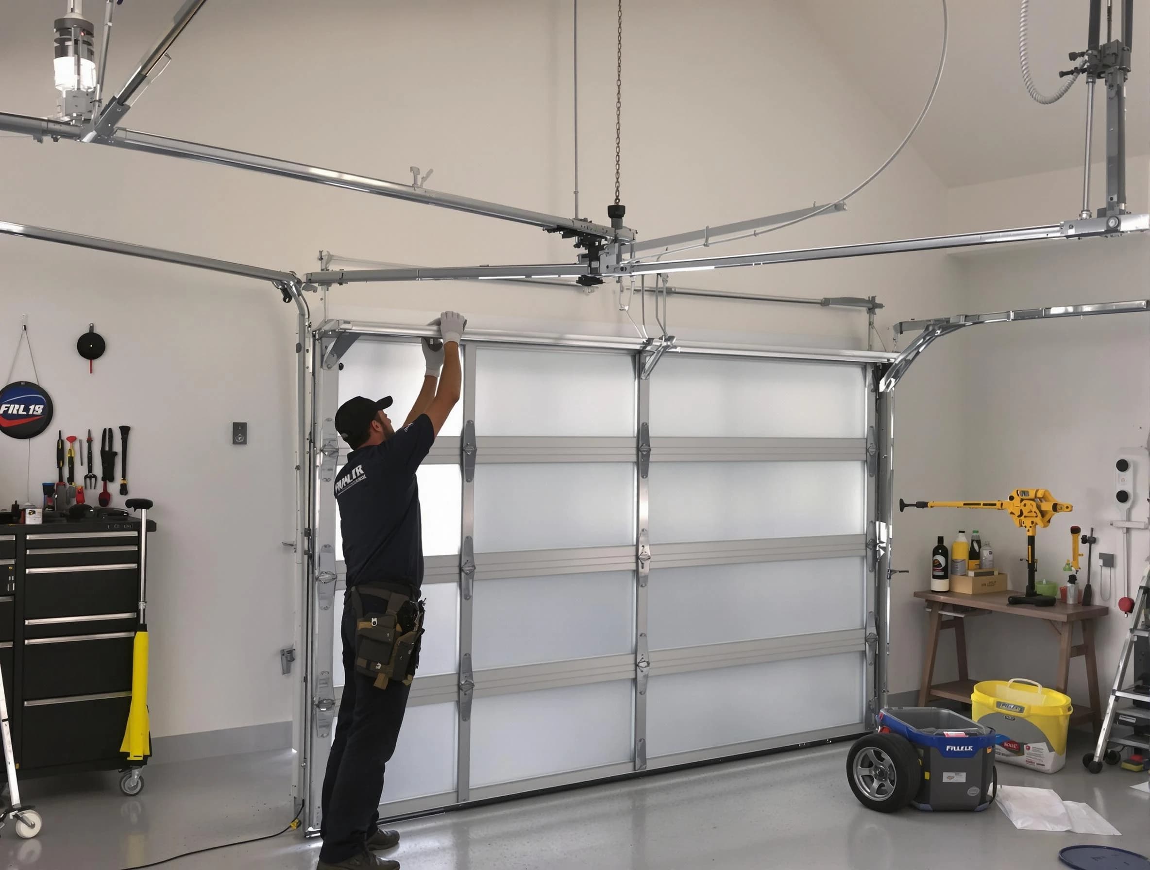 Durham Garage Door Repair certified team performing precision garage door installation in Durham