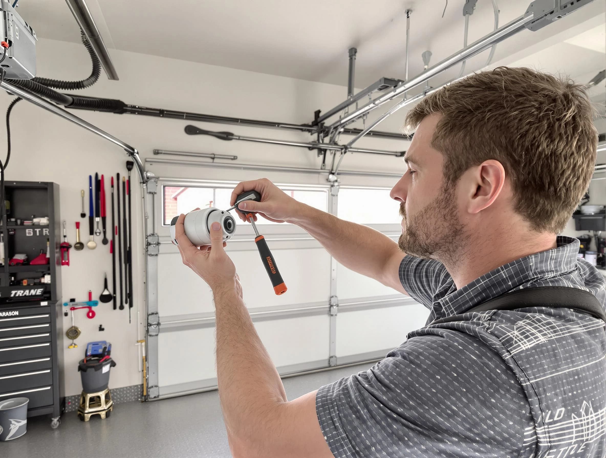 Garage door opener repair service by Durham Garage Door Repair in Durham