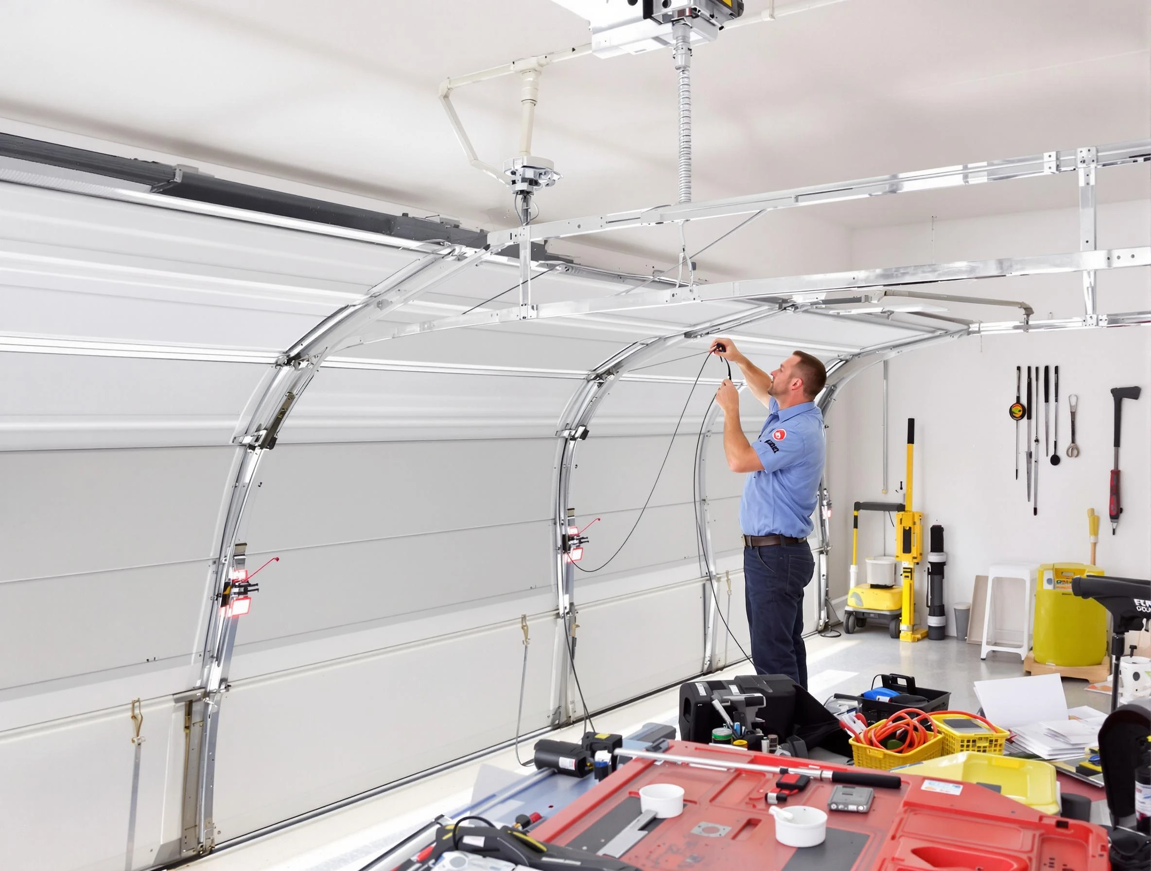 Garage door cable repair service by Durham Garage Door Repair in Durham