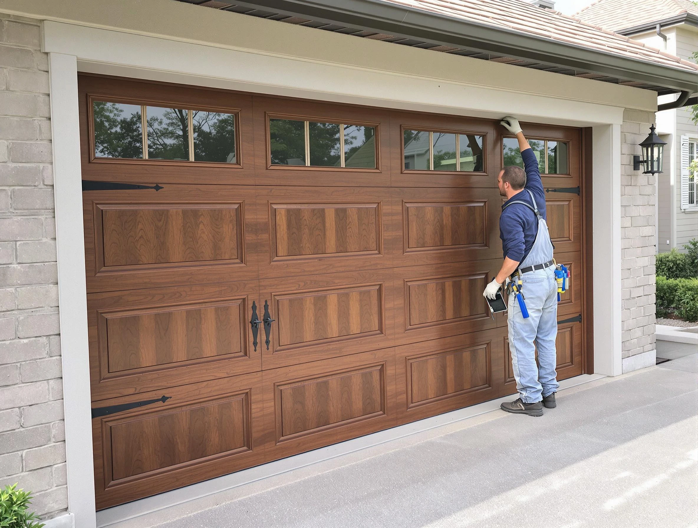 Custom garage door showcase by Durham Garage Door Repair in Durham