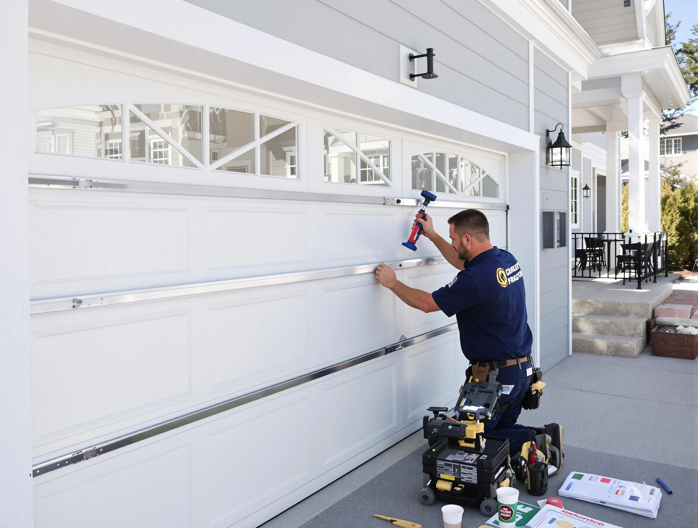 Professional garage door installation by Durham Garage Door Repair in Durham