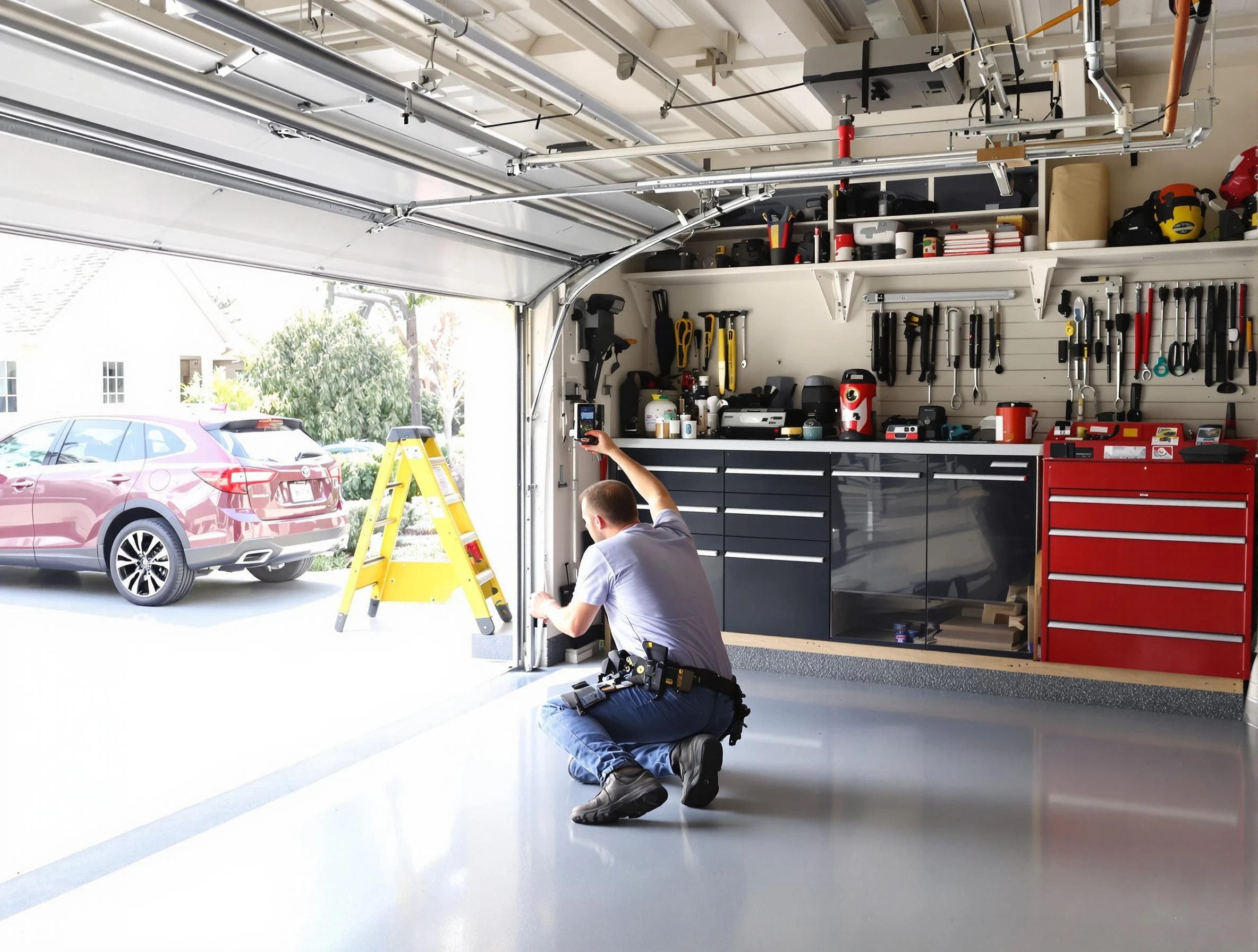 Local garage door repair service by Durham Garage Door Repair in Durham