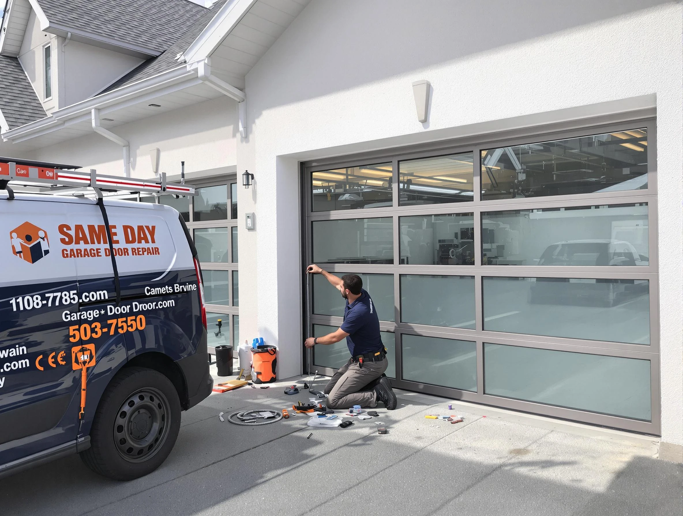 Same-day garage door repair service by Durham Garage Door Repair in Durham